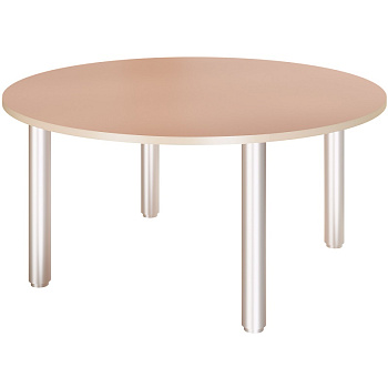 Стол круглый на регулируемых ножках, пастельные цвета